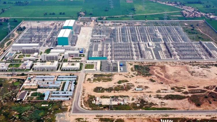 A view of the Lahore Converter Station of the ±660kV Matiari-Lahore high-voltage direct current (HVDC) transmission line project under the China-Pakistan Economic Corridor (CPEC) on the outskirts of Lahore, in Pakistan's eastern Punjab province, September 6, 2021. /Xinhua