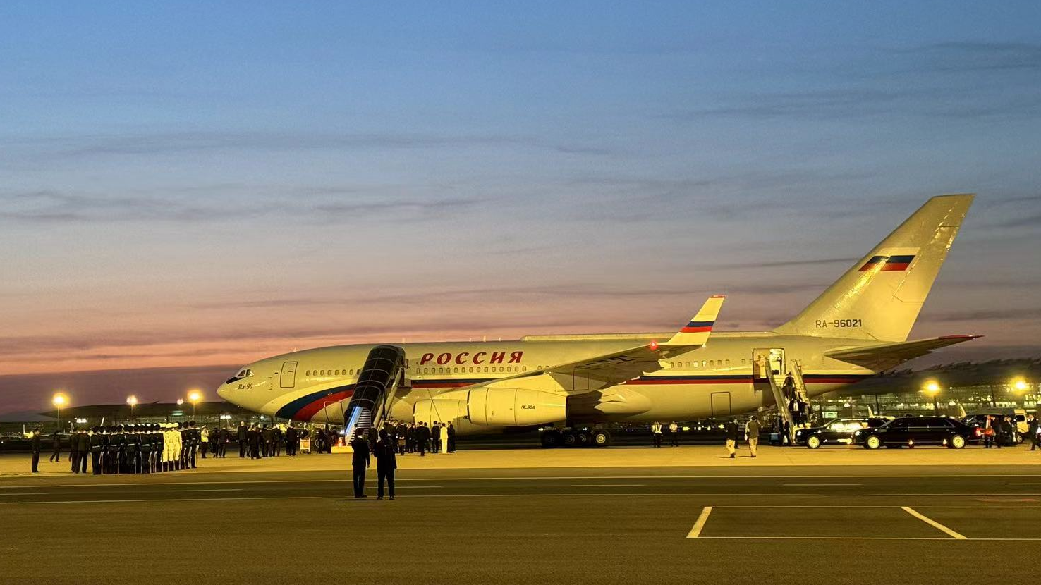 Russian President Vladimir Putin arrives in Beijing, China, May 16, 2024. /CGTN