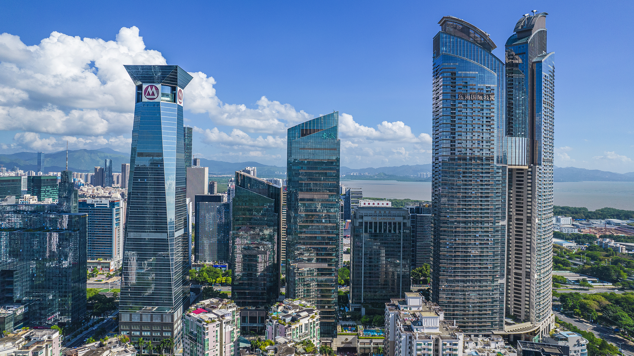 View of the CBD complex, Futian District, Shenzhen, China, August 6, 2023. /CFP