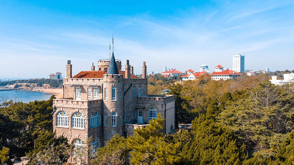 Badaguan Scenic Area in Qingdao, Shandong Province features various architectural styles such as Gothic, Renaissance and Baroque. /VCG