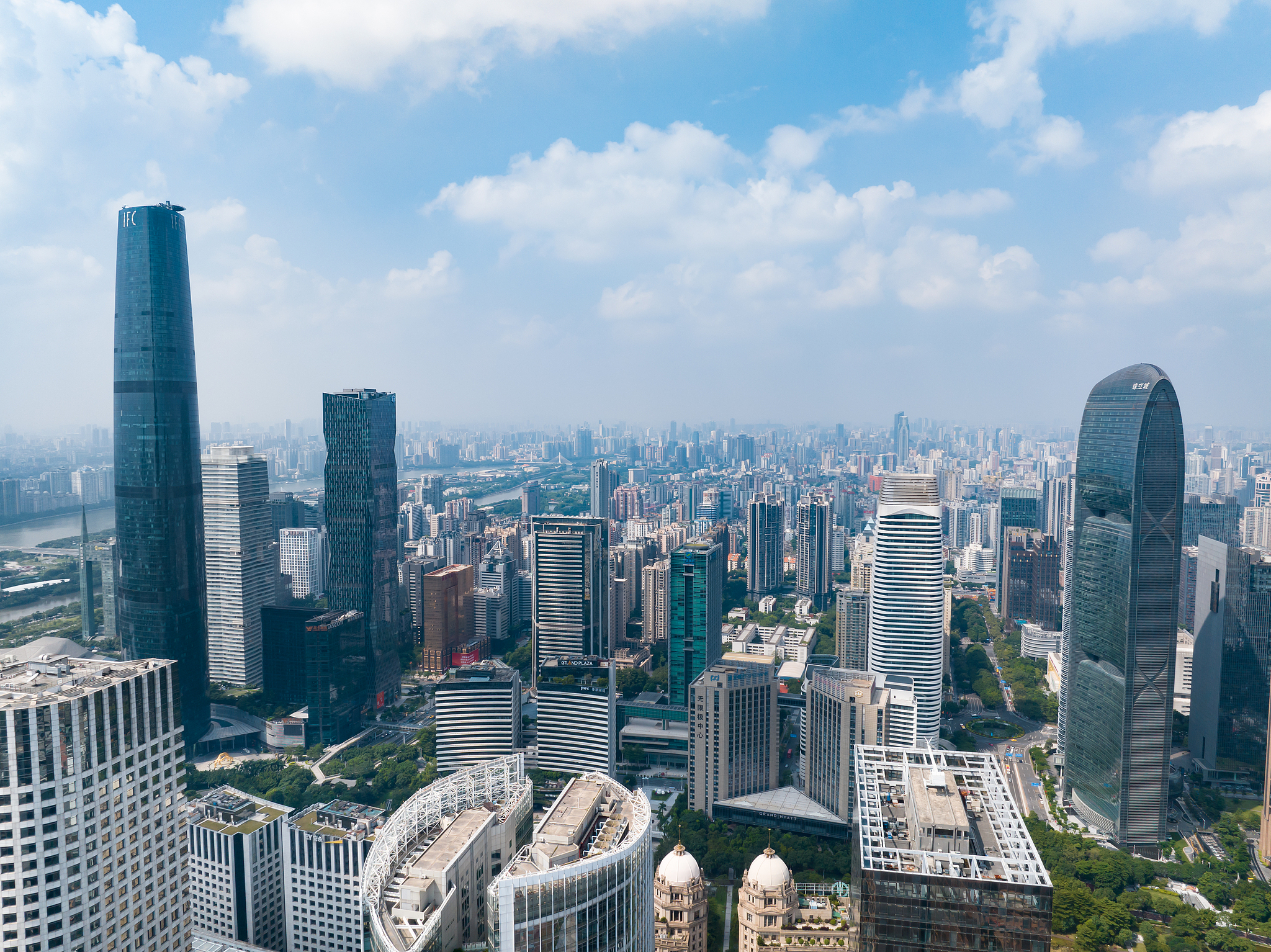 A view of the city of Guangzhou in Guangdong Province, China. /VCG