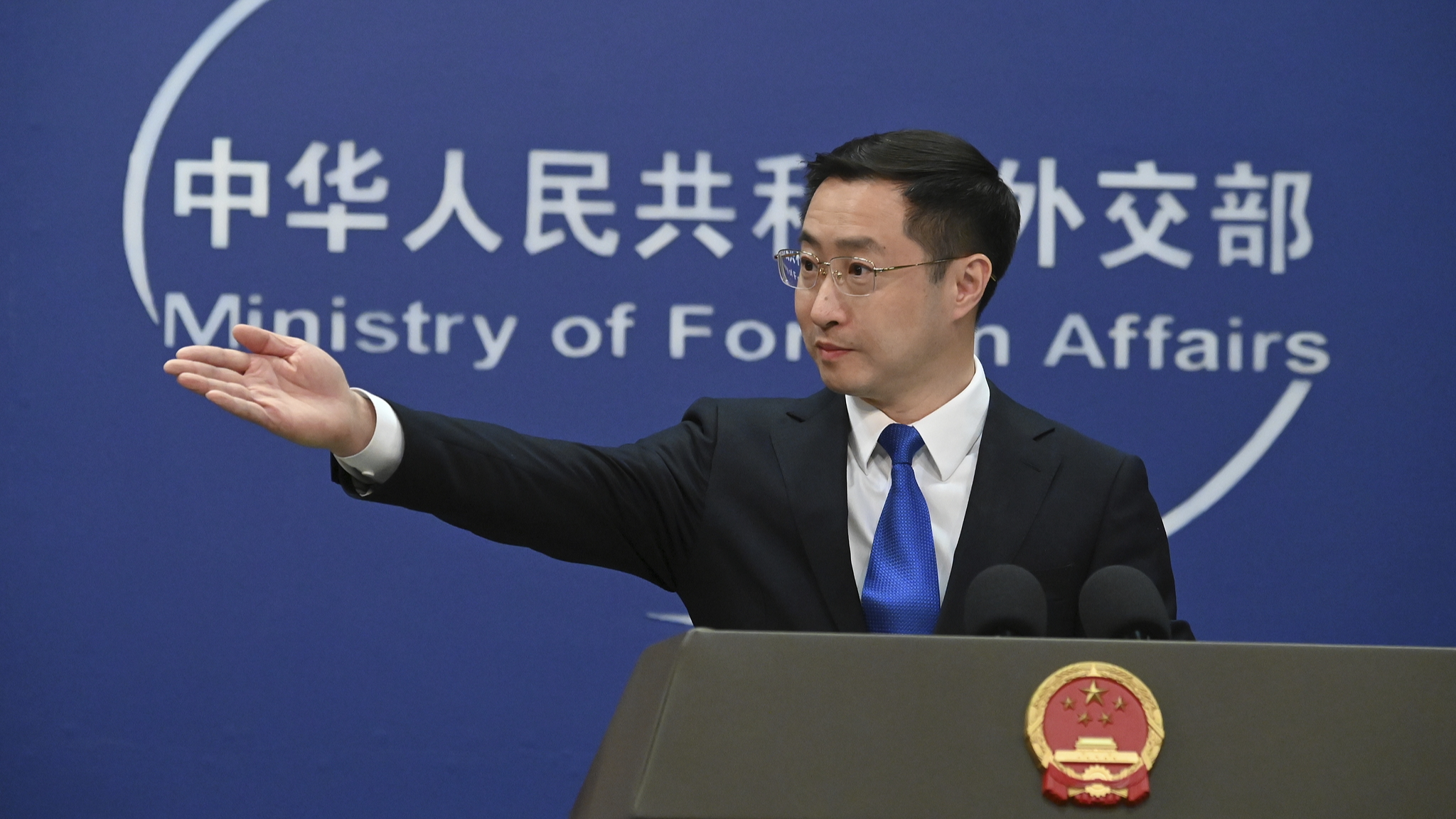 Chinese Foreign Ministry spokesperson Lin Jian. /VCG